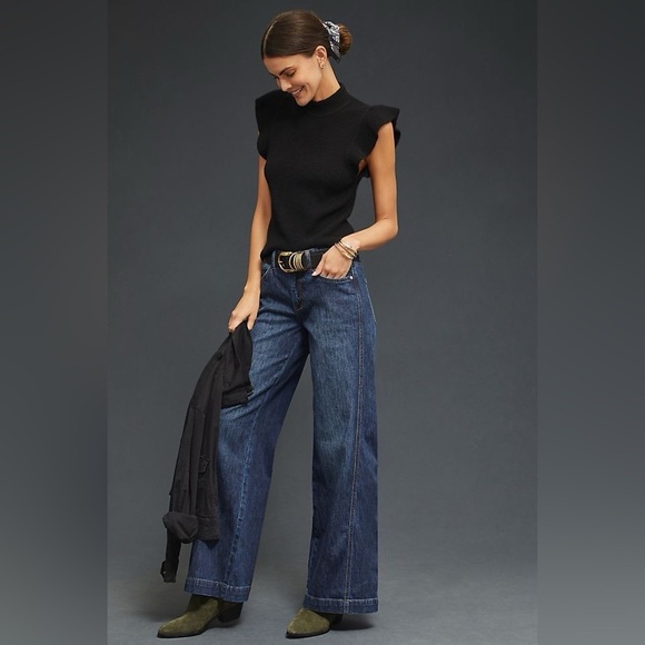 Pilcro Denim - Pilcro NWT Gwen Trouser Jeans in Black Size 32